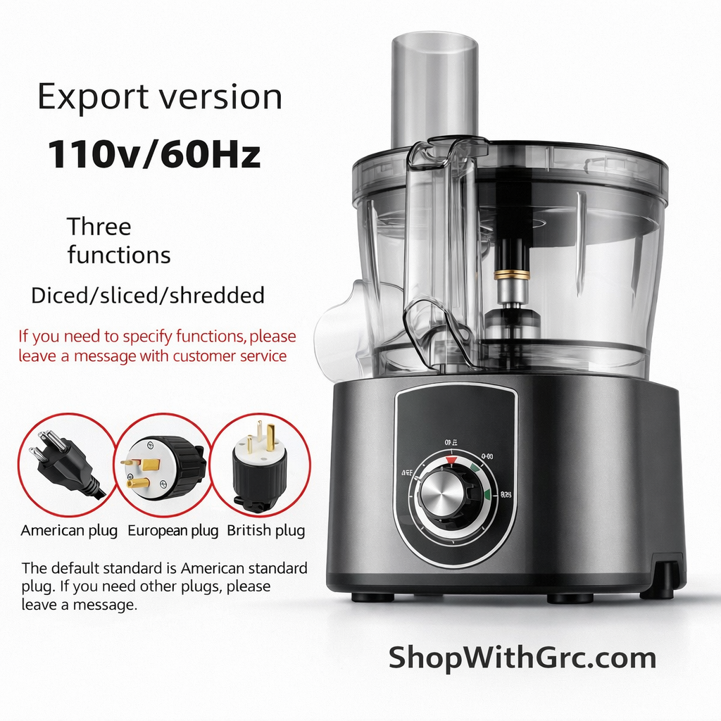 Commercial Electric Vegetable Dicing Machine – 5.0L Multifunction Food Processor 110v. Pre-Order