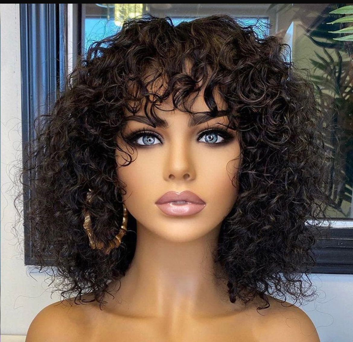 100% Human Hair Water Wave Fringe