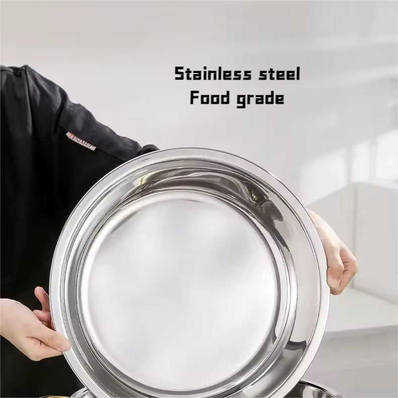 5QT Round Stainless Steel Chafing Dish Buffet Set – Gold & Silver. PRE- ORDERED NOW