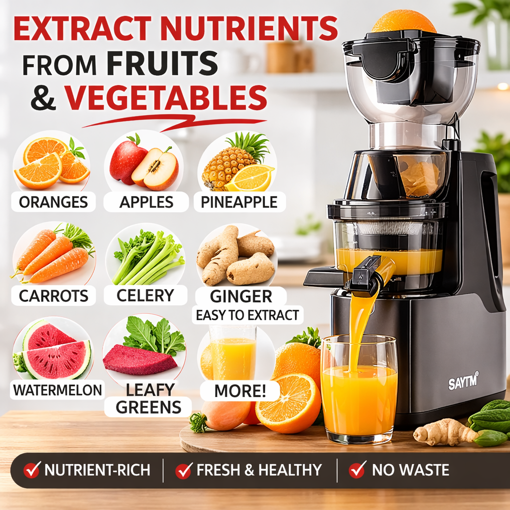 High Power Cold Press Juicer –Slow Extraction Machine