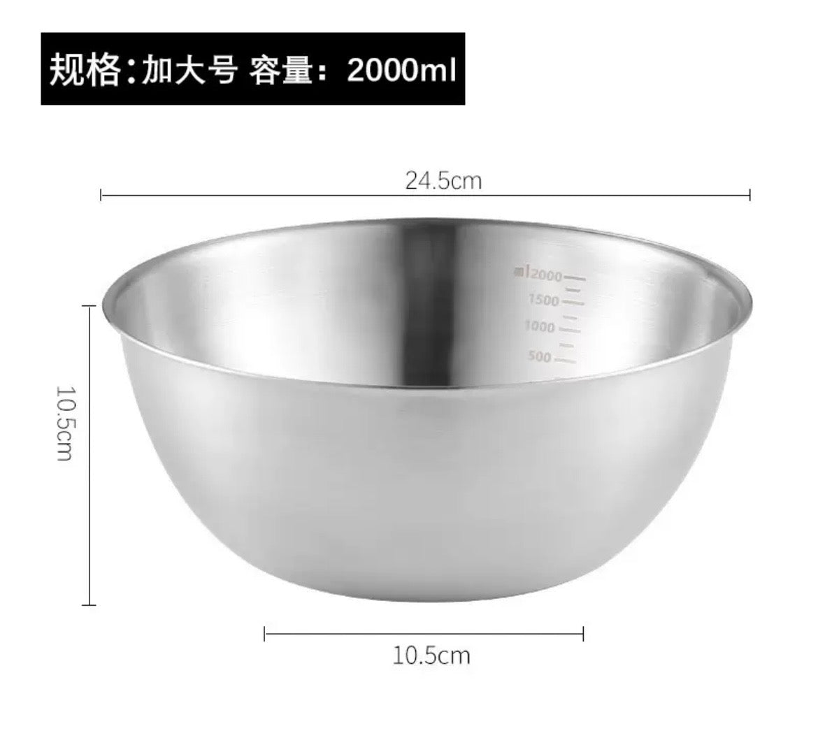 Stainless Steel Mixing Bowl Set – 3 Pieces