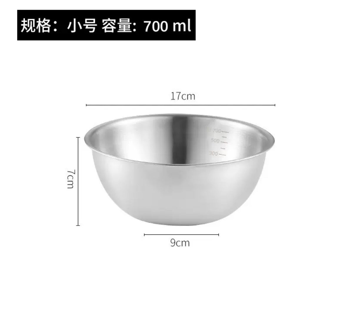 Stainless Steel Mixing Bowl Set – 3 Pieces