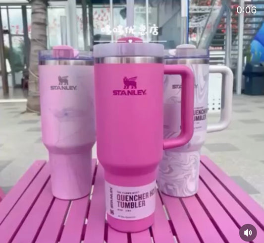 🥤 Insulated Travel Tumbler with Handle & Straw