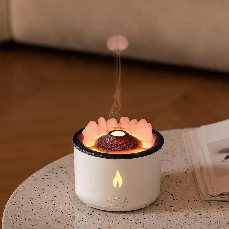 Volcano Flame Aroma Diffuser – Mist, Light & Relaxation