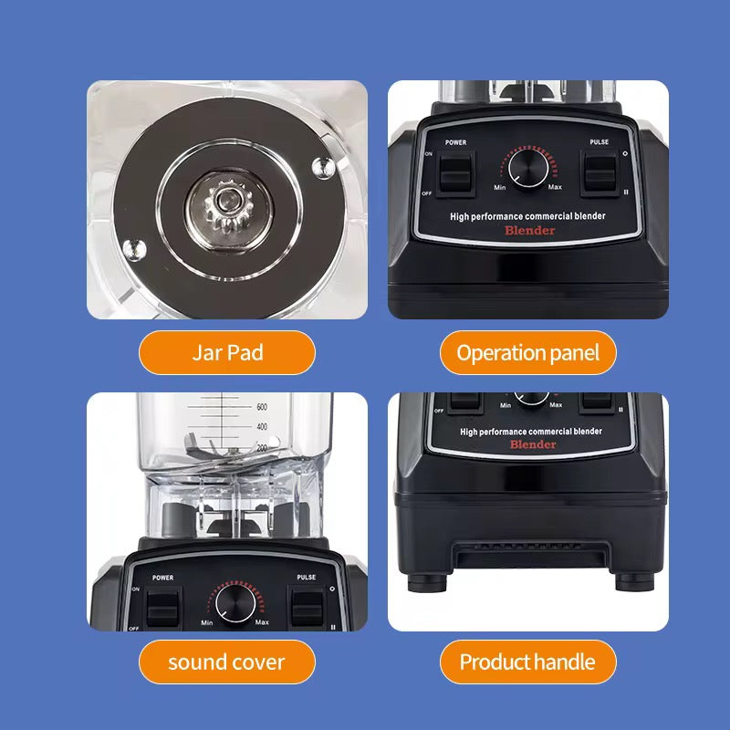 High-Performance Power Blender 2200W (Pre-Order | Black)