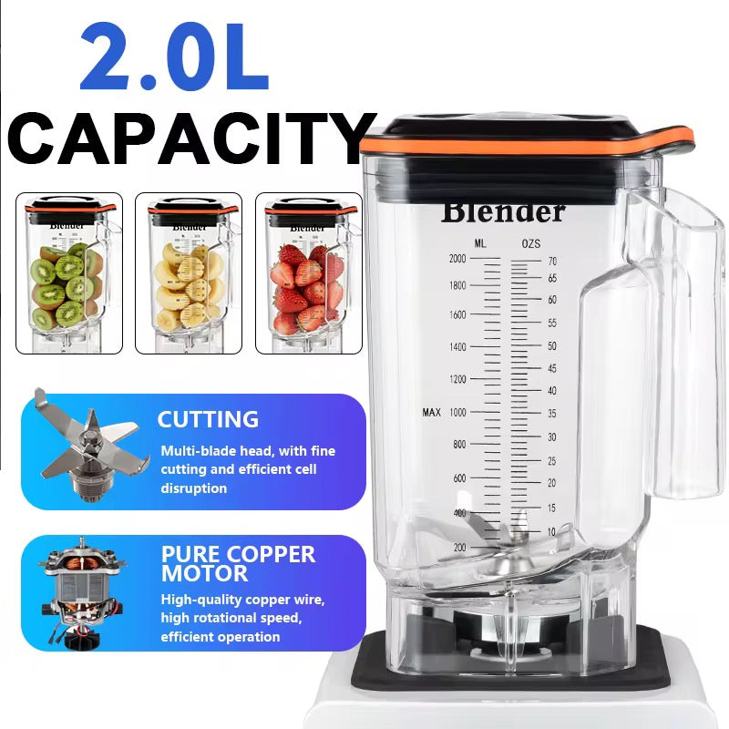 High-Performance Power Blender 2200W (Pre-Order | Black)
