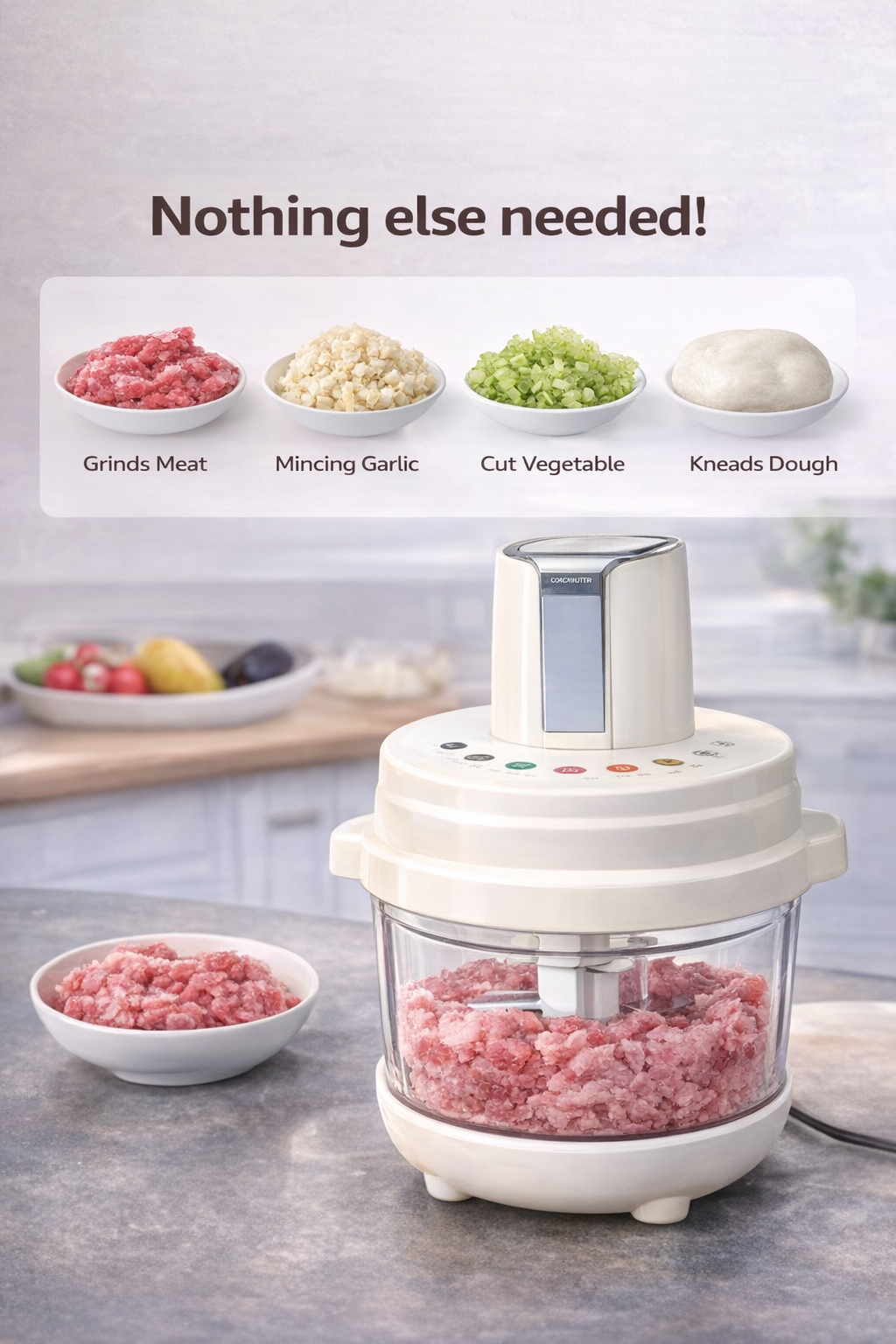 Multifunction 5L Smart Food Processor (3-in-1 Kitchen Machine)