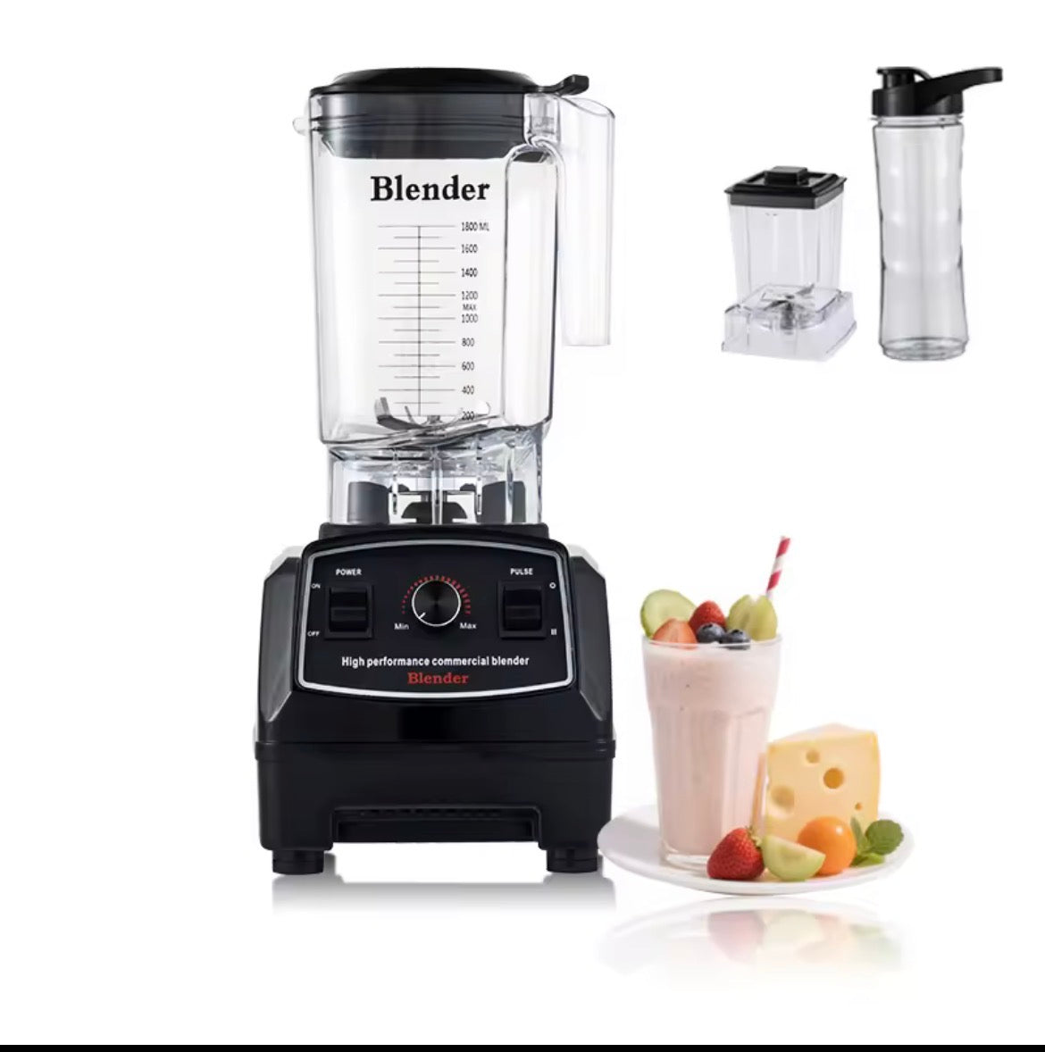 High-Performance Power Blender 2200W (Pre-Order | Black)