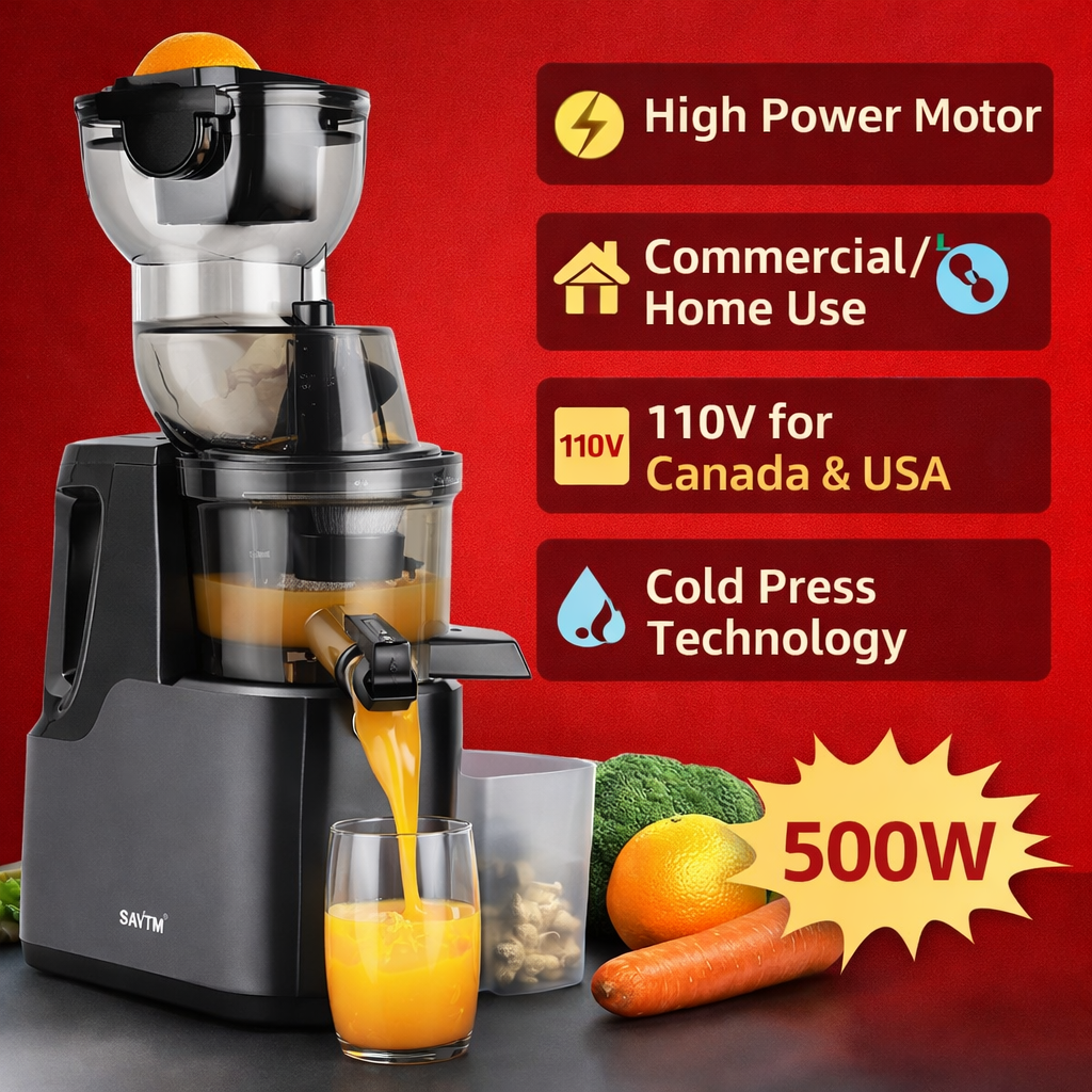 High Power Cold Press Juicer –Slow Extraction Machine