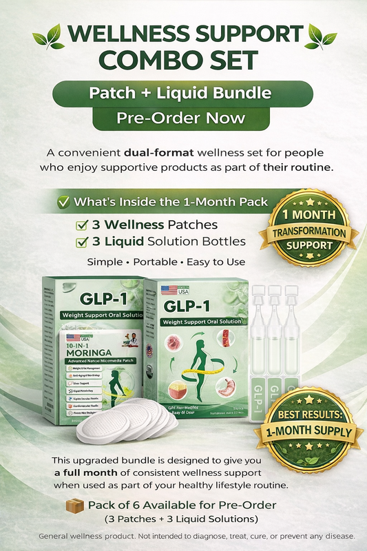 🌿 1-Month Wellness Support Bundle (Patch + Liquid Set)