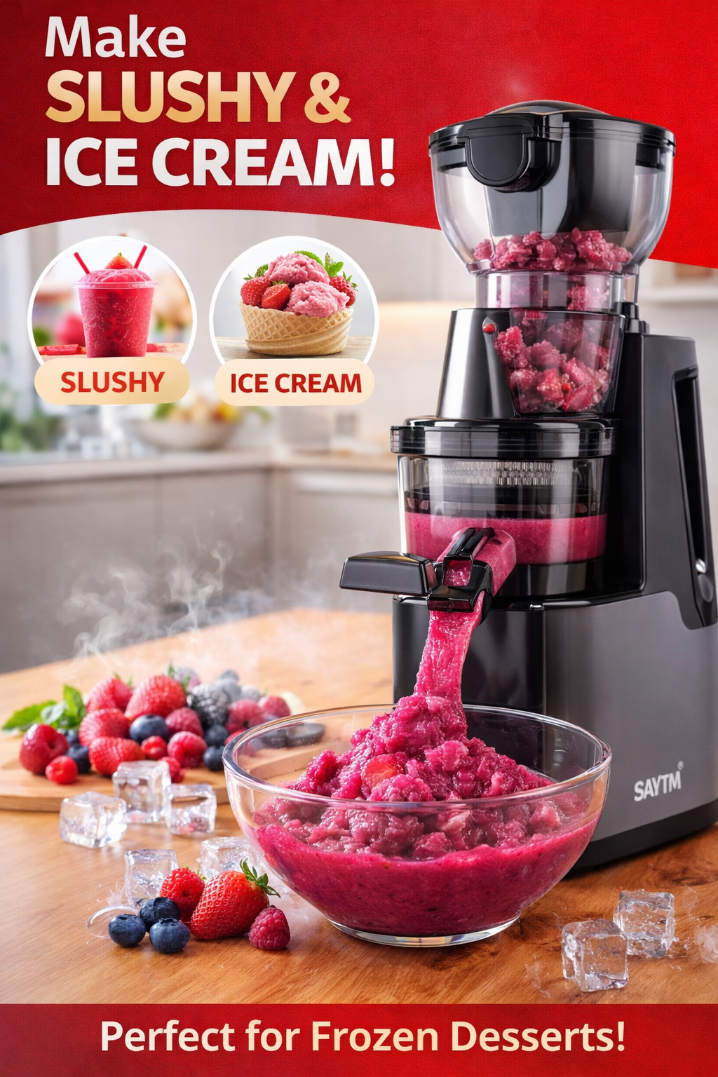 High Power Cold Press Juicer –Slow Extraction Machine