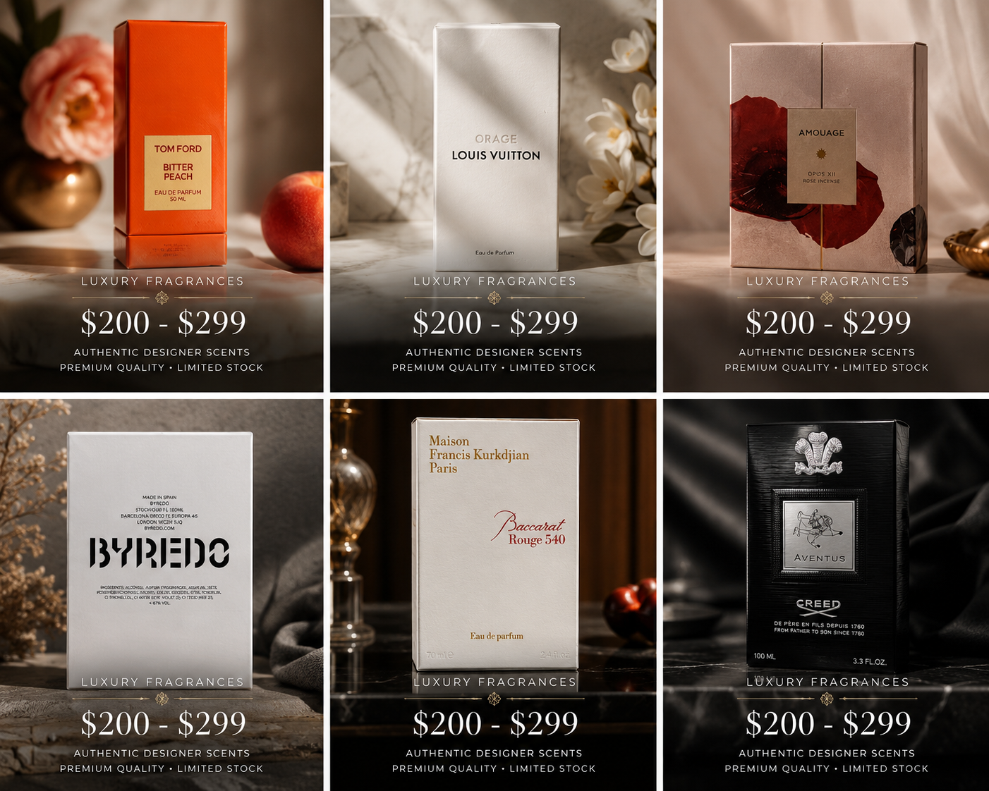 Luxury Fragrances under $299