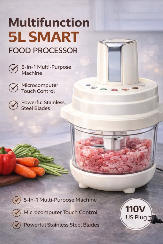 Multifunction 5L Smart Food Processor (3-in-1 Kitchen Machine)