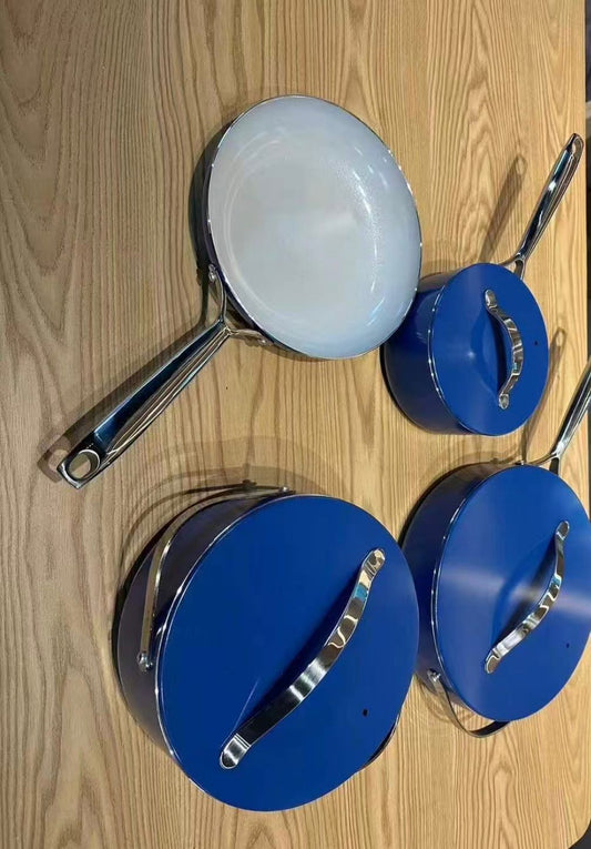 Cookware Set: Aluminum Alloy Non-stick Pan, Wok, Kitchenware, Household Milk Pan, Frying Pan, Cooking Utensils