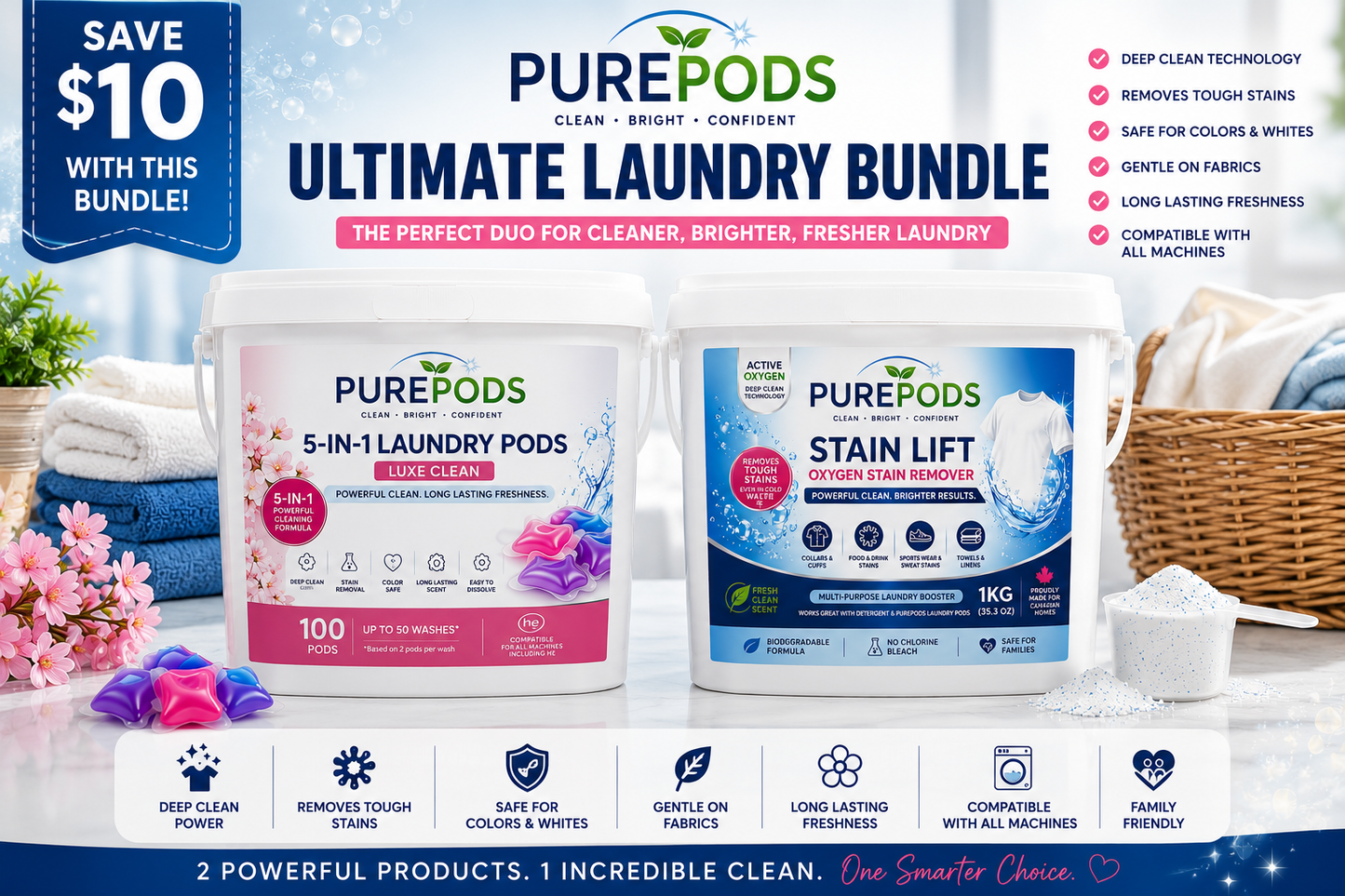 PUREPODS Ultimate Laundry Bundle