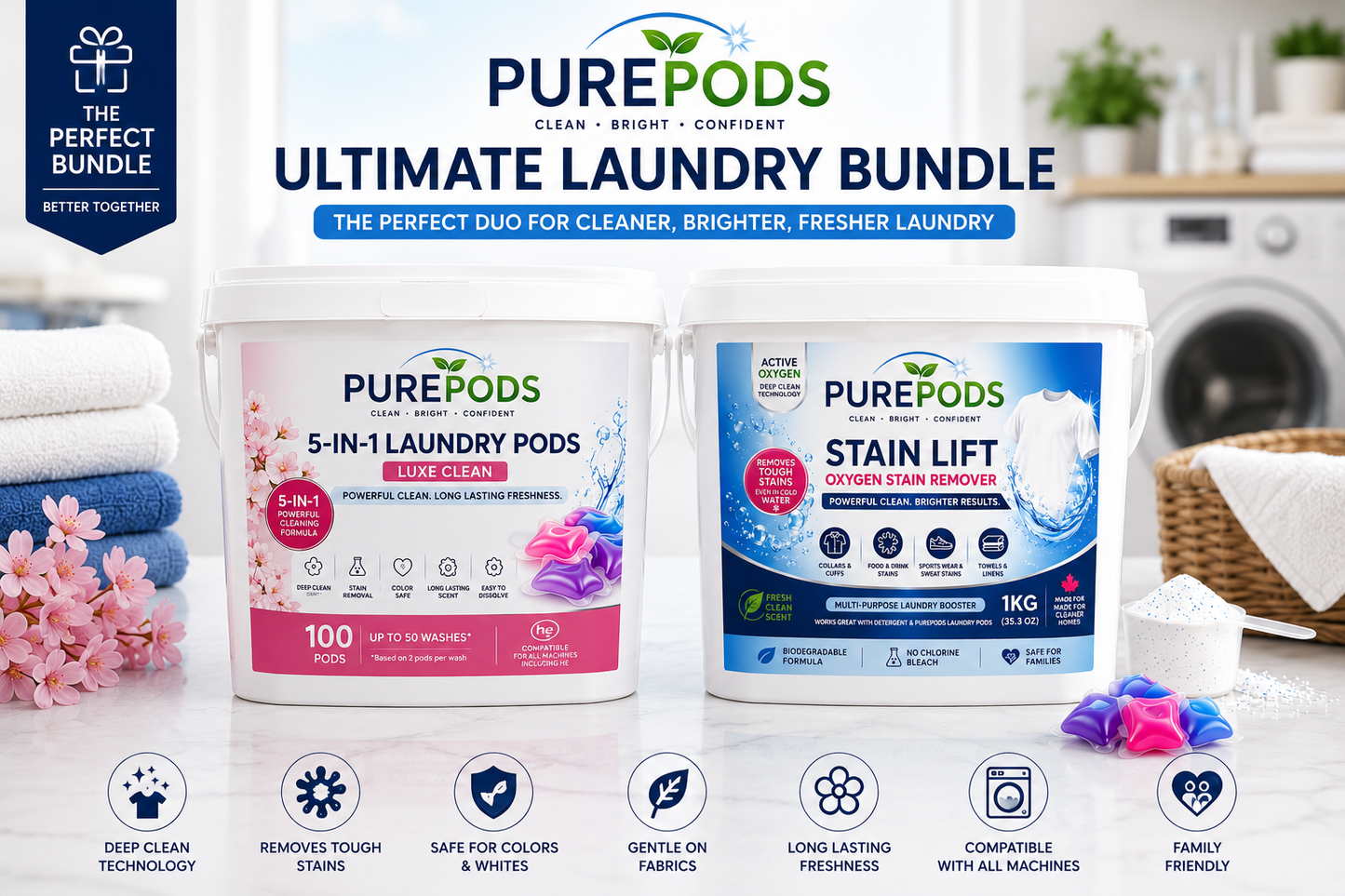 PUREPODS Ultimate Laundry Bundle